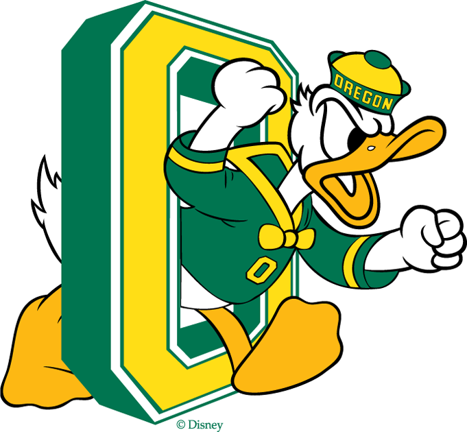Oregon Ducks 1974-1993 Primary Logo iron on transfers for clothing